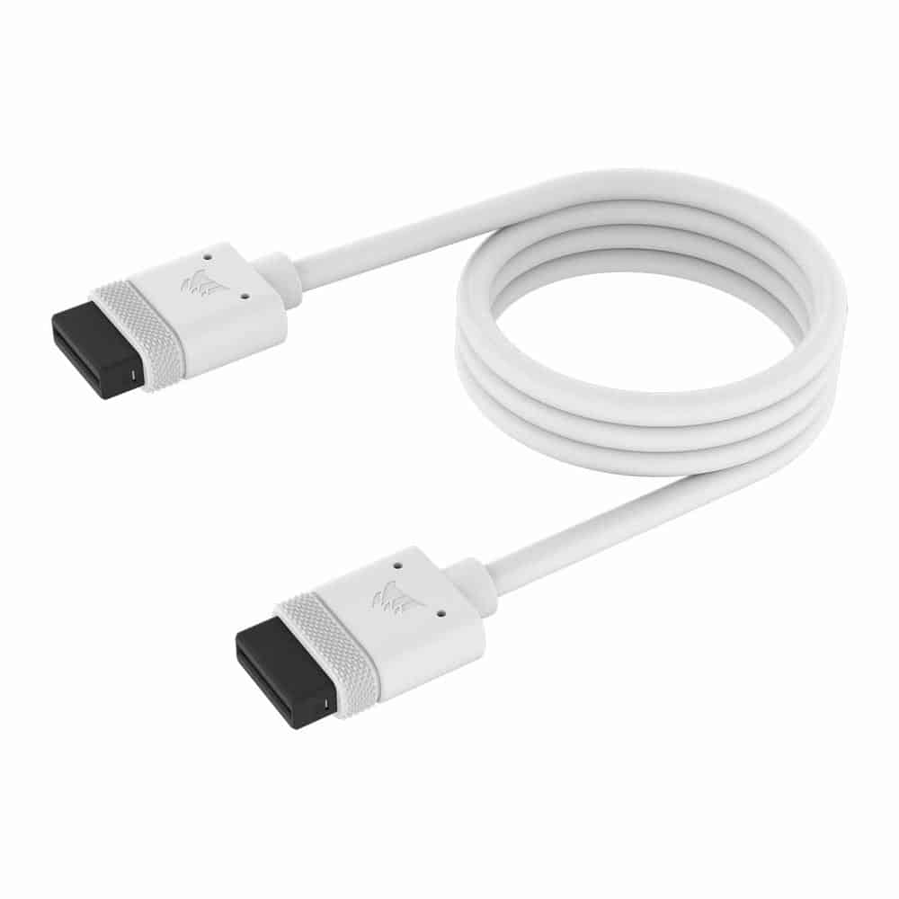 CORSAIR iCUE LINK 600mm Straight-Straight Cable - White